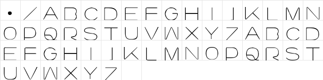 lourod Regular  glyph index