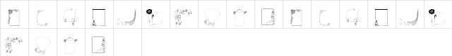 KR Frames Regular  glyph index