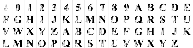 LMS My Favorite Rabbit Regular  glyph index