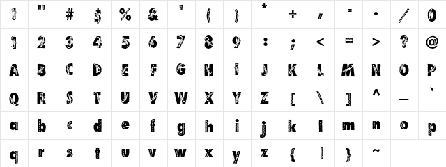 LD Gecko Regular  glyph index