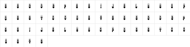 Street Stars Regular  glyph index