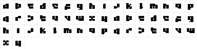 12.20 Regular  glyph index