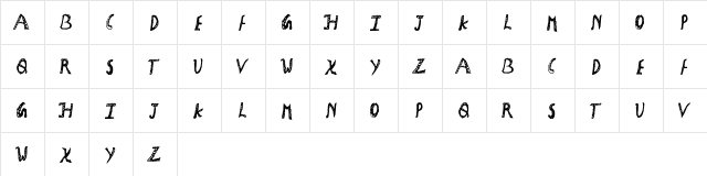 Holiday Craft Girly  glyph index