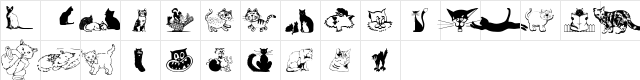 cats_csp Regular  glyph index