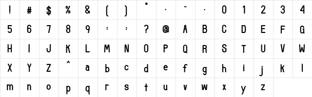 Uncertain Sans Regular  glyph index