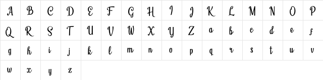 Humble Cafe Humble Cafe  glyph index