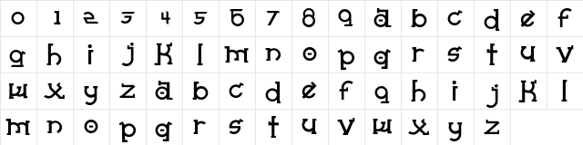 Almost Sanskrit taj Bold  glyph index