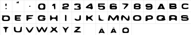Daggmask Normal  glyph index