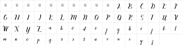 inthai Regular  glyph index