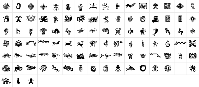 MiniPics LilAncients  glyph index