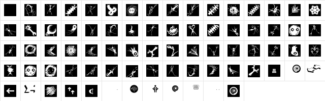 NewEarthCitizensBricks Regular  glyph index