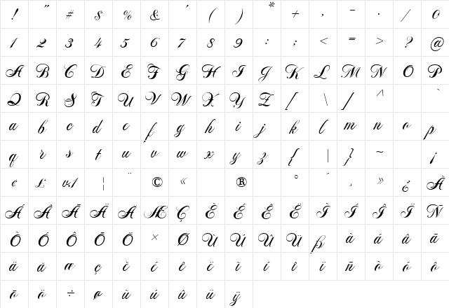 NotnorvalHmkBold Regular  glyph index
