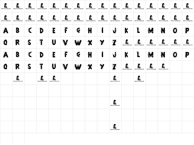 Art Studio Regular  glyph index