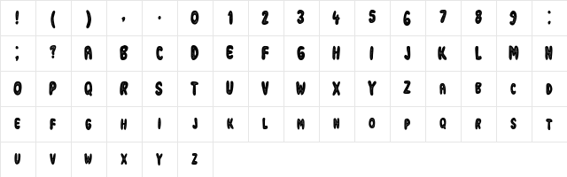 Industrial Revolution Regular  glyph index