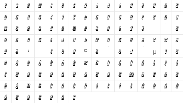 Mastercard Std Regular  glyph index