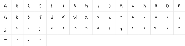 Samosir Regular  glyph index