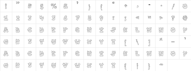 CK Freedom Regular  glyph index