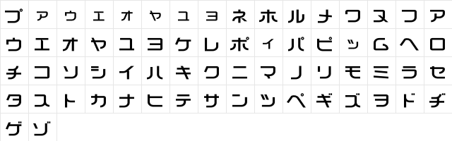 Lemonade Normal  glyph index