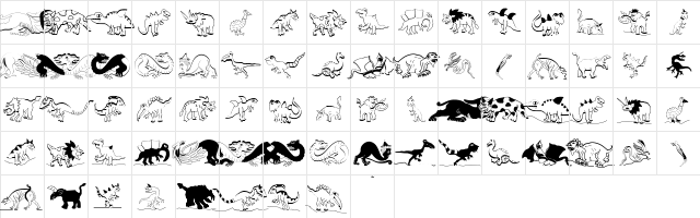 DomesticAnimals Regular  glyph index