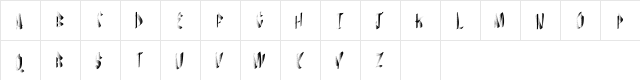 flaunts Regular  glyph index