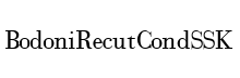 BodoniRecutCondSSK Regular font free download