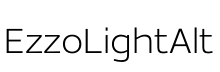 EzzoLightAlt Regular font free download