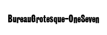BureauGrotesque-OneSeven Regular font free download