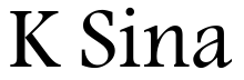 K Sina K Sina font free download