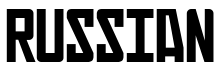 Russian Regular font free download