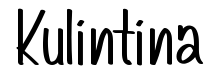 Kulintina Regular font free download