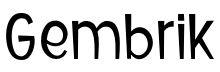 Gembrik Regular font free download