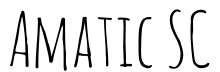 Amatic SC Regular font free download