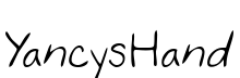 YancysHand Regular font free download