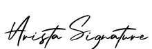 Arista Signature Regular font free download