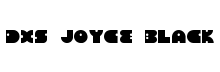 DXS Joyce Black Regular font free download