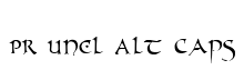 PR Uncl Alt Caps ate Capitals font free download