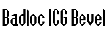 Badloc ICG Bevel Regular font free download
