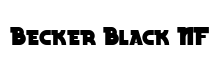 Becker Black NF Regular font free download