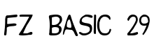 FZ BASIC 29 Normal font free download
