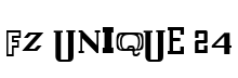 FZ UNIQUE 24 Normal font free download
