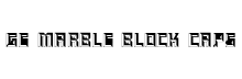 GE Marble Block Caps Regular font free download