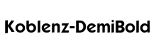 Koblenz-DemiBold Regular font free download