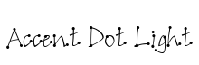 Accent Dot Light Regular font free download