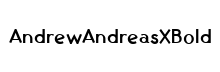 AndrewAndreasXBold Regular font free download
