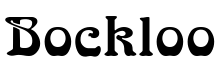Bockloo Regular font free download