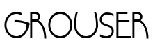 Grouser Regular font free download