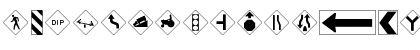 Download RoadWarningSign Regular Font