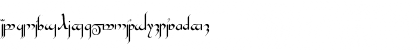 Download Tengwar-Gandalf Medium Font