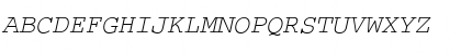Download CourierC Italic Font