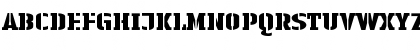 Download LTAuthenticStencil Black Regular Font Uppercase Preview